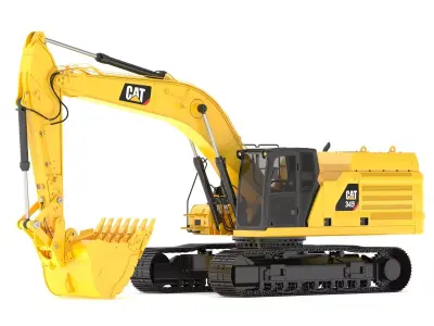 CAT 349 Hydraulic Excavator 3D model