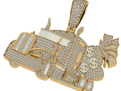 Truck Pendant 3D print model 3D print model