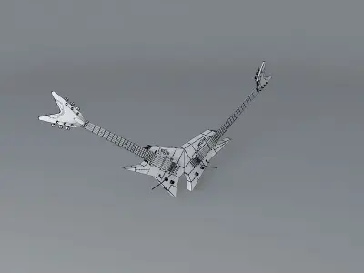 Michael Angelos Dean Double guitar Free 3D model