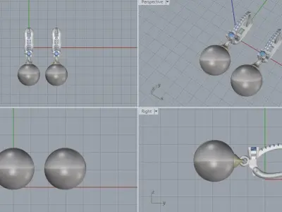 Mikimoto Earrings  3D print model