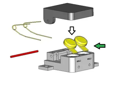 SPDT Momentary Small Switch 3D print model