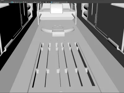 Phantom Starship Low Poly Sci-Fi Spaceship Low-poly 3D model