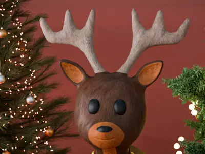 Christmas 3D Model Pack  Low-poly 3D model