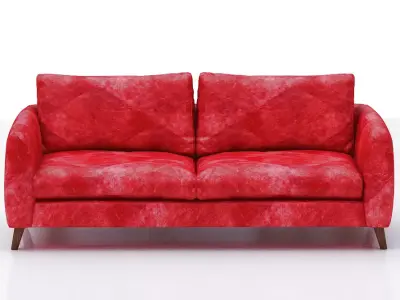 contemporary sofa Low-poly 3D model