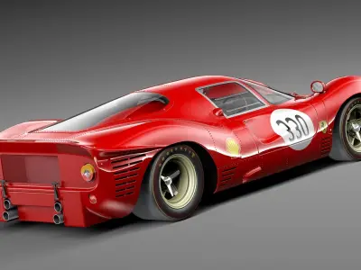 Ferrari p330 P3 1966 3D model
