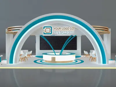 Booth Exhibition Stand a650 3D model