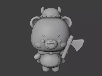bear 120 3D print model