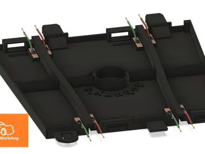 Scalextric to Policar adapter Free 3D print model