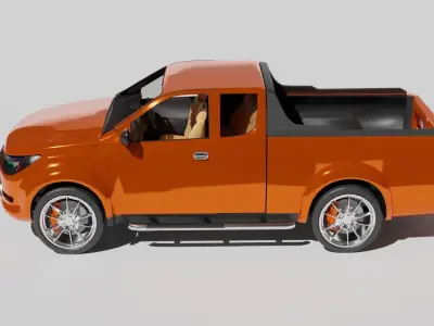 double cabin car  3D model