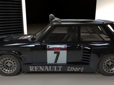 Renault 5 Turbo Rally version 3D model