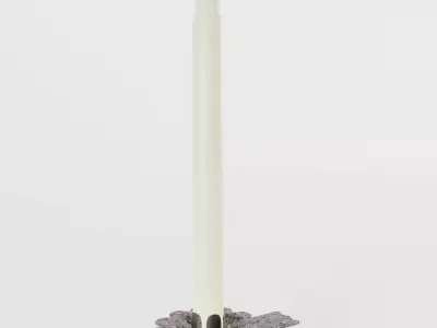 Christmas Tree Candle 3D model