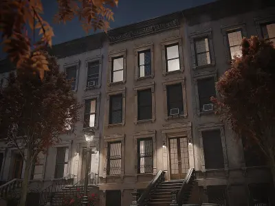 Newyork Building Pack Low-poly 3D model