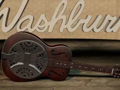 Washburn R15R Resonator 3D model