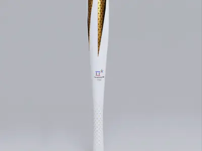 Pyeongchang 2018 Olympic Games Torch low poly 3D model