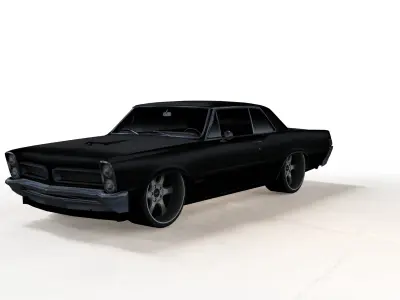  Pontiac GTO 1965  Customized 3D model