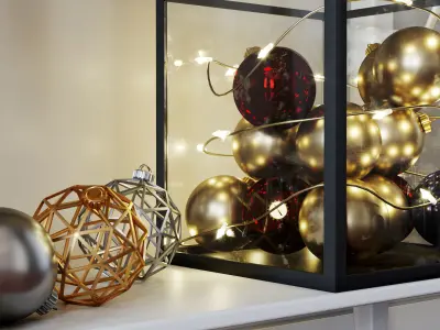 Christmas decor set 04 3D model