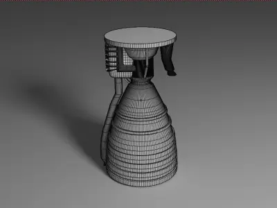Rocket engine 3D model