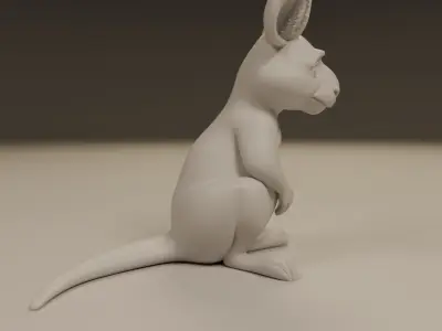 kangaroo 3D print model