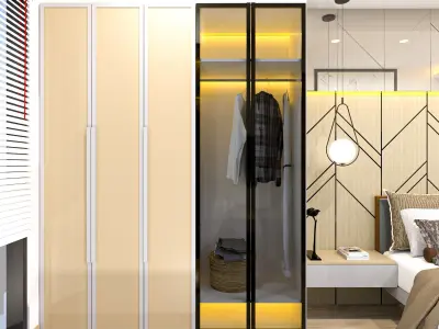 Full House Interior Design Low-poly 3D model