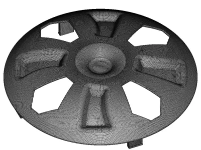 Plastic Premium Car Wheel Cap Toy 3D model