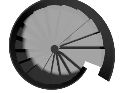 Spiral stair 2023-0008 3D model