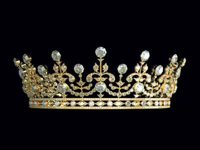 The Queen Elizabeth II Tiara Girls of Great Britain and Ireland  3D print model