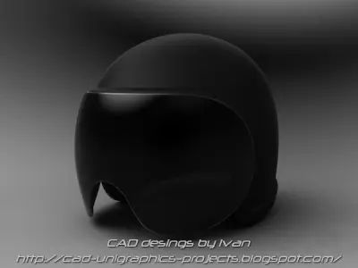 motor helmet simple version Free 3D model