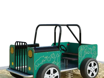 Spring swing for a playground Willy Jeep HAGS 3D model