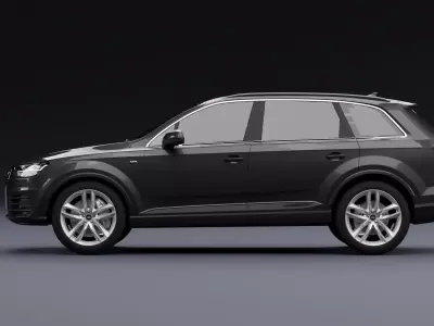 Audi Q7 Tfsi e Black 3D model