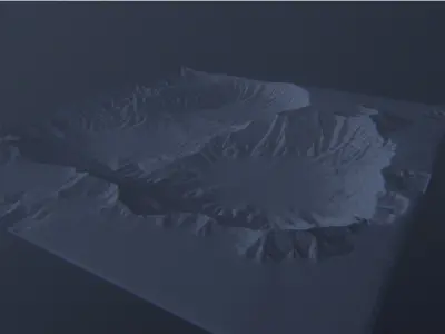 Terrain Mesh Free 3D model