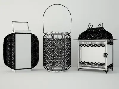 Metal Lanterns 2 3D model