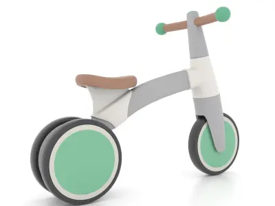 Bike Tricycle for Kids  Low-poly 3D model