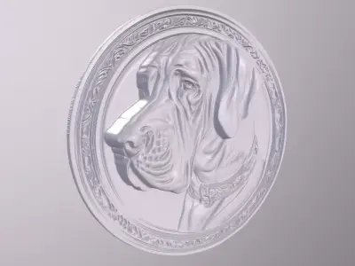 Great Dane 1 basrelief for 3D printing 3D print model