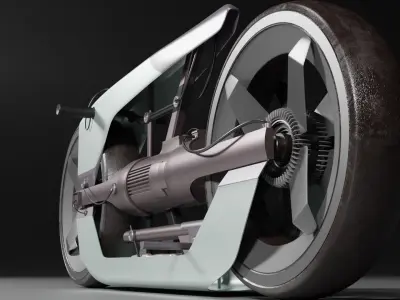 Futuristic Motorcycles 3D model