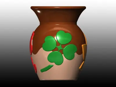 Four-seasons vase Free 3D print model