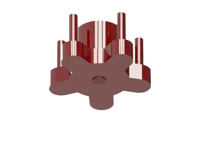 5x108 Wheel balancing jig 3D print model