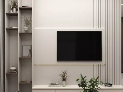 Living Room Scene 3D model