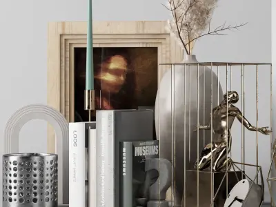 Decorative set v4 3D model