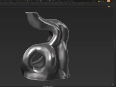 Modern Abstract Decorative sculpture 3d print model 38 3D print model