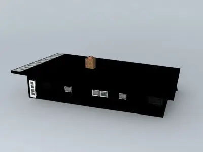 Retro House Free 3D model