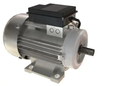 Electric Motor-Generator Single Phase 3D model 3D model