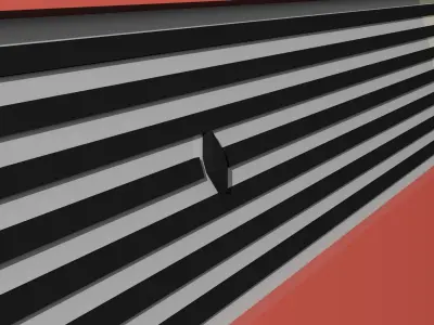 Poly Red Car Free 3D model