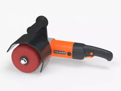 Burnishing Polishing Machine Low-poly 3D model