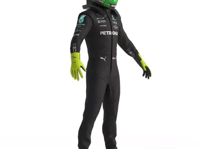 F1 Mercedes Amg Suit 2023  3D model