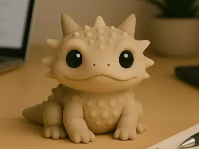 Horned Toad - Kawaii Animals Collection 3D print model