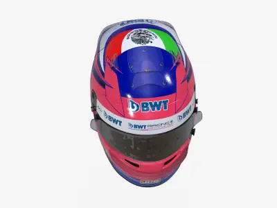 Perez helmet 2020 Low-poly 3D model