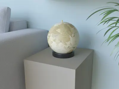 Vintage Globe 3D model