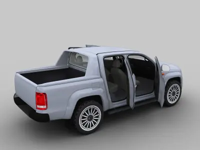 Volkswagen Amarok Low-poly 3D model