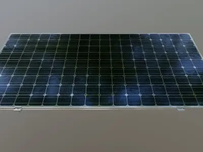 9-Solar Panel 320Wp 1950x990x35mm 3D model