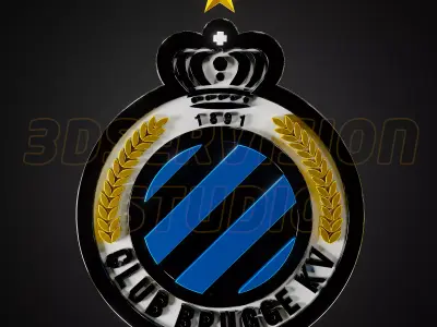 Club Brugge logo - Cinematic - 3D print 3D model